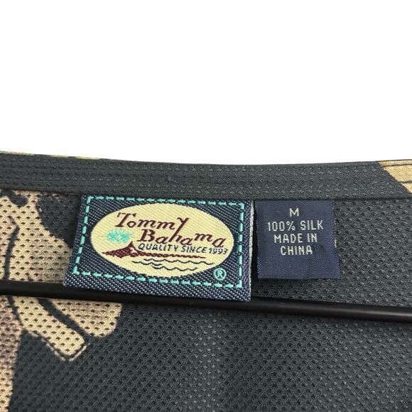 Tommy Bahama Womens Dress Medium Blue Green Floral 100% Silk Short Sleeve Maxi - Picture 2 of 5